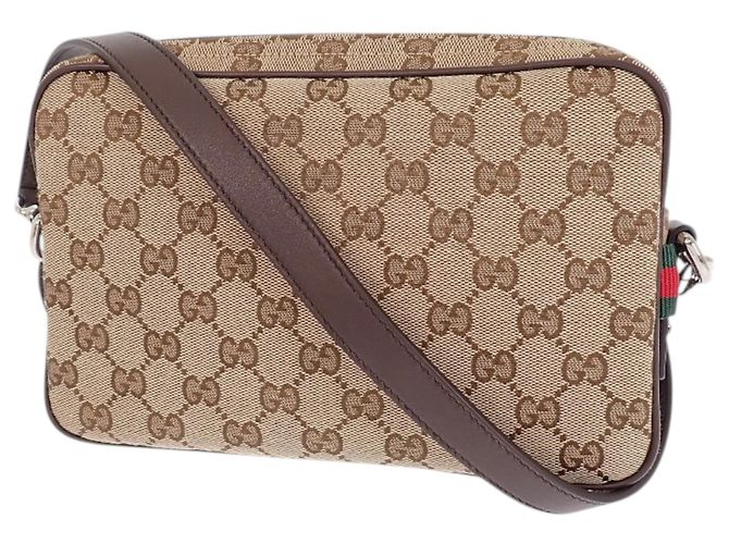 Gucci Small GG Canvas Web Crossbody Beige - Ansicht 2