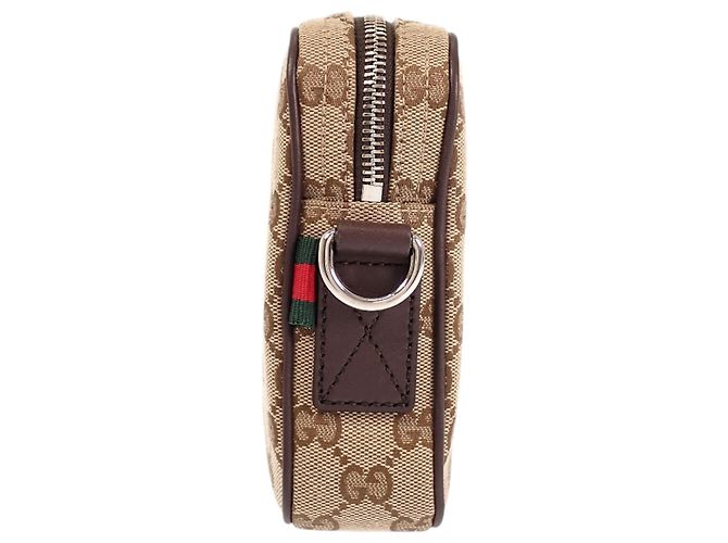 Gucci Small GG Canvas Web Crossbody Beige - Ansicht 8