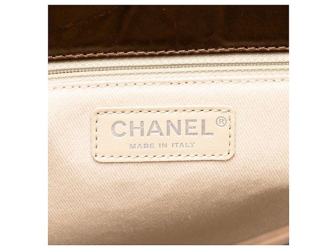 Borsa Chanel Reissue 2.55 in pelle di vitello invecchiata metallizzata matelassé marrone Bronzo - vista 5