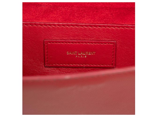 Autre Marque Saint Laurent Red Small Grain de Poudre Betty Crossbody Rosso - vista 5