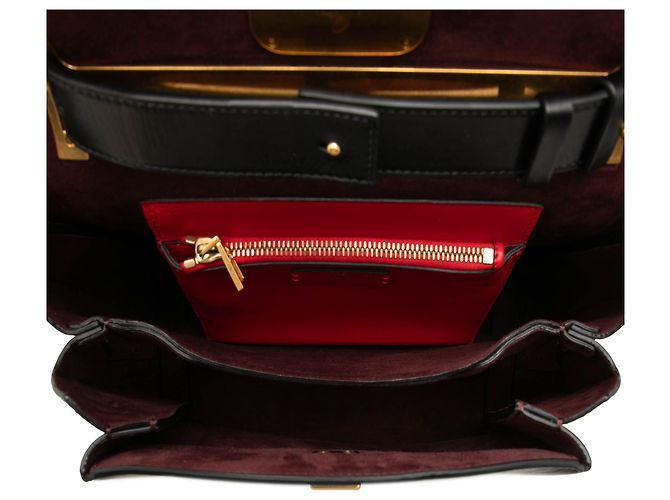 Borsa a mano Valentino VRing media in vitello liscio nero - vista 4
