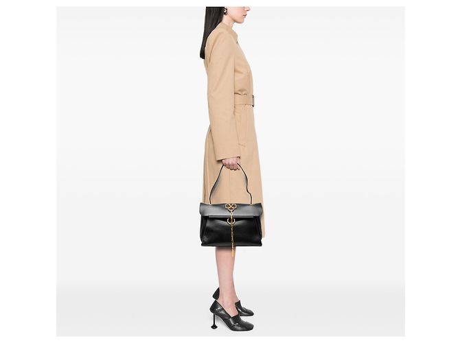 Borsa a mano Valentino VRing media in vitello liscio nero - vista 7