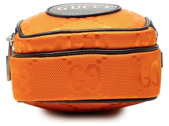 Borsa Gucci Orange Mini GG Nylon Off The Grid Satchel Arancione - vista 3