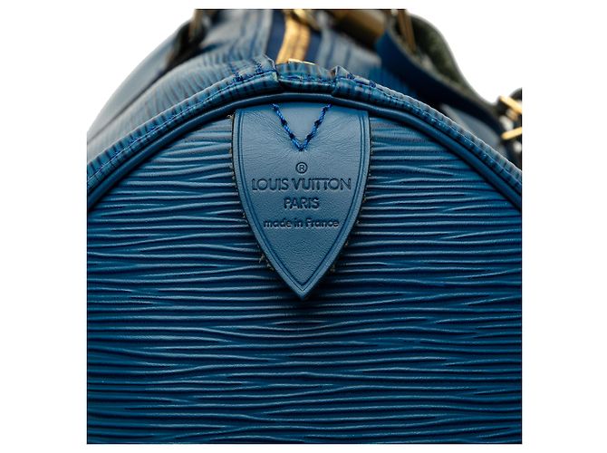 Louis Vuitton Blue Epi Keepall 45 Azul - vista 5