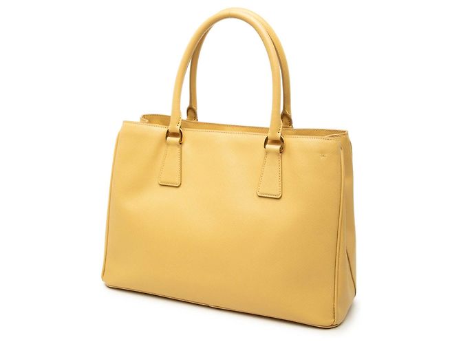 Prada Borsa Tote Small Saffiano Lux Gardeners Gialla Giallo - vista 2