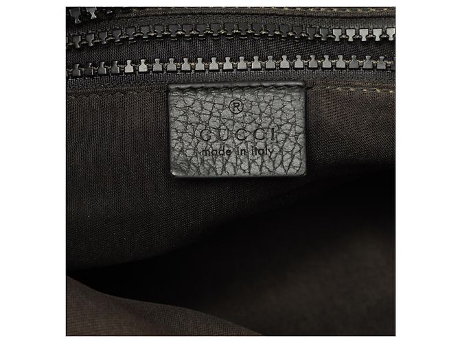 Borsa a tracolla Gucci in nylon GG nero con Web - vista 5