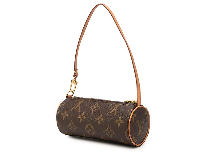 Louis Vuitton Brown Monogram Papillon Pochette Castaño - vista 2