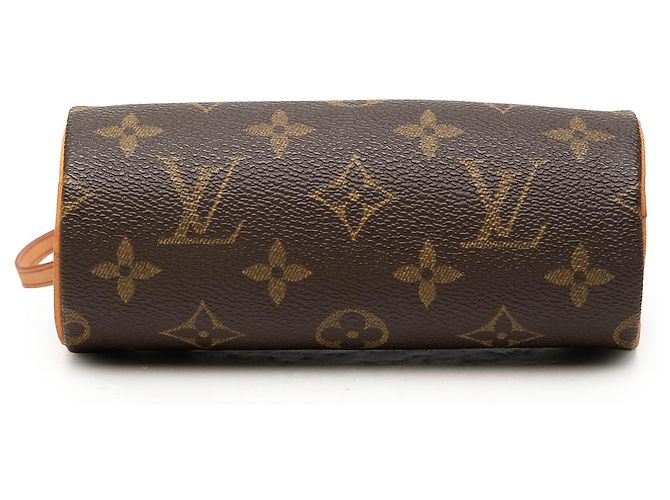 Louis Vuitton Brown Monogram Papillon Pochette Castaño - vista 3