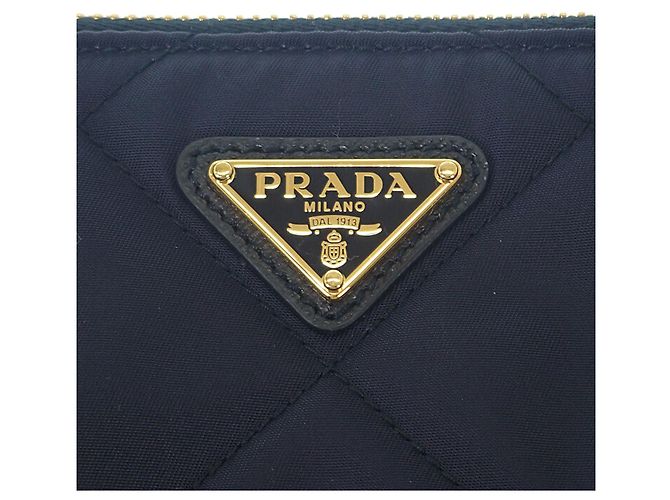 Re-Edition Bolso de cadena Prada Blue Impuntu Re Nylon Re Edition 1995 Azul Azul marino - vista 6