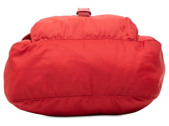Bolsa Messenger Prada Red Tessuto Zip Buckle Vermelho - vista 3