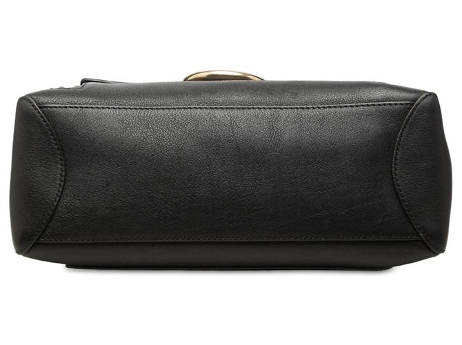 Chloé Borsa Faye Day Small in pelle nera Nero - vista 3
