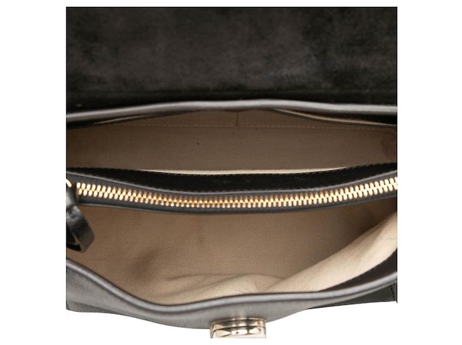 Chloé Borsa Faye Day Small in pelle nera Nero - vista 4