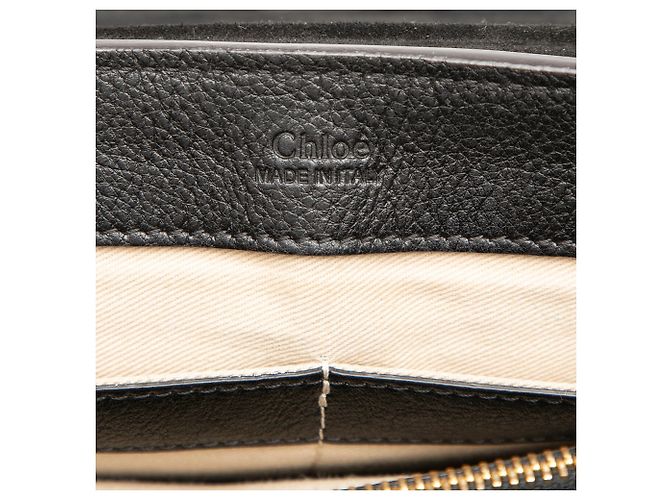 Chloé Borsa Faye Day Small in pelle nera Nero - vista 5