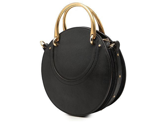 Borsa Pixie Chloé piccola in camoscio e vitello nera Nero - vista 2