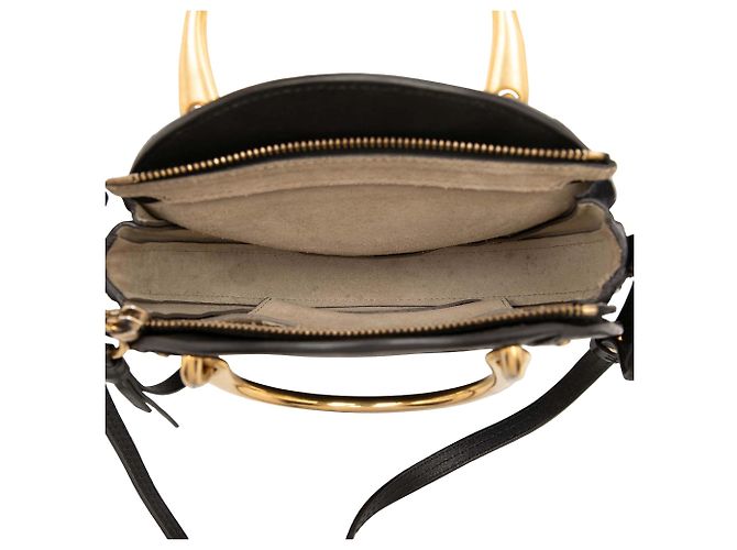 Borsa Pixie Chloé piccola in camoscio e vitello nera Nero - vista 4