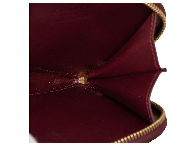 Louis Vuitton Red Stephen Sprouse Monogram Vernis Leopard Heart Coin Pouch Roja - vista 4