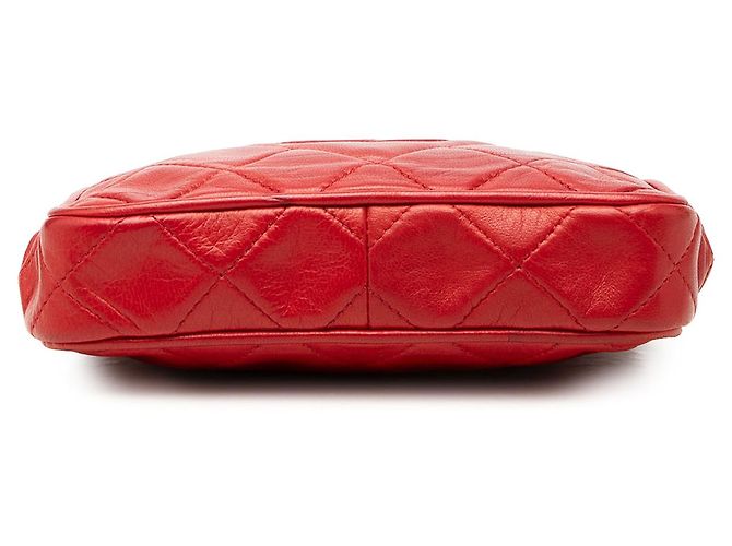 Chanel Red CC gesteppte Lammleder Frame Gürteltasche Rot - Ansicht 3