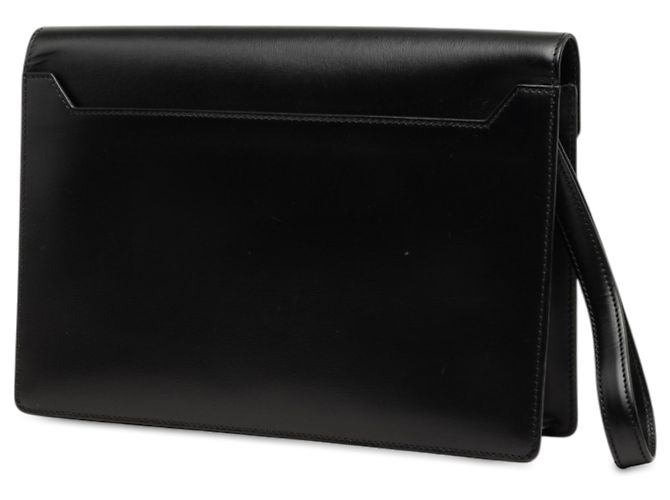 Pouch da polso a busta Anagram LOEWE in pelle nera Nero - vista 2