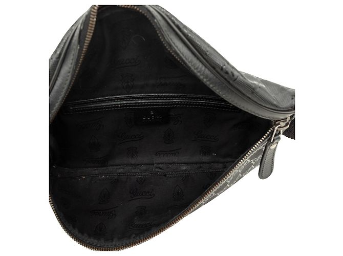 Borsetta cintura Gucci nera con stampa GG Nero - vista 4