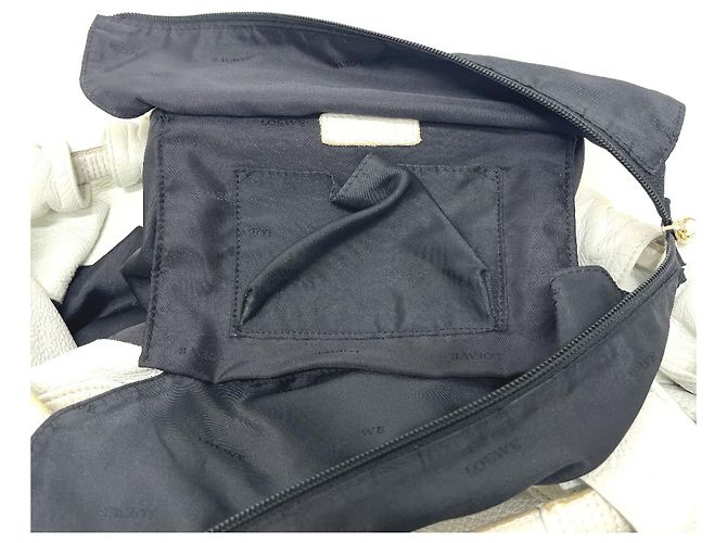 Borsa Tote Loewe Anagram Nappa Aire Bianco - vista 14