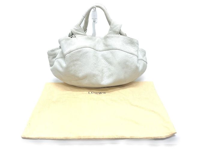Borsa Tote Loewe Anagram Nappa Aire Bianco - vista 18
