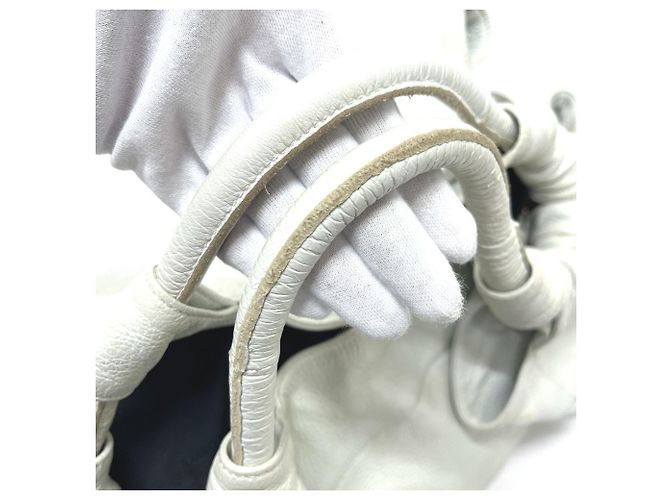 Borsa Tote Loewe Anagram Nappa Aire Bianco - vista 6