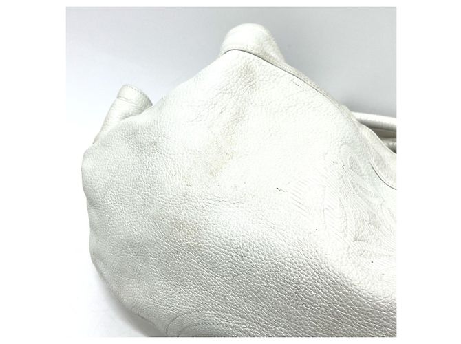 Borsa Tote Loewe Anagram Nappa Aire Bianco - vista 7