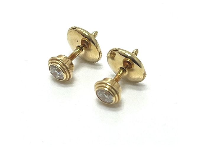 Cartier Damour MM 2-Diamond Ohrstecker Golden - Ansicht 2