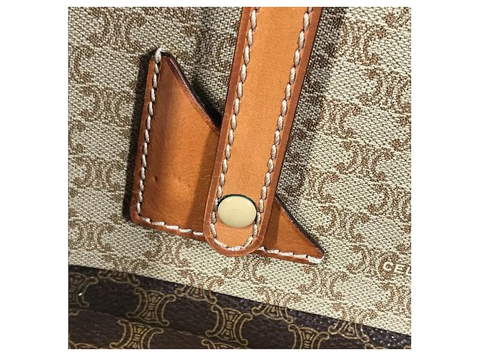 Céline CELINE Vintage Macadam Logo Make-up Box Braun - Ansicht 14