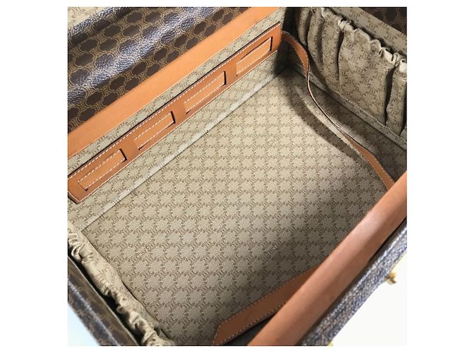 Céline CELINE Vintage Macadam Logo Make-up Box Braun - Ansicht 16