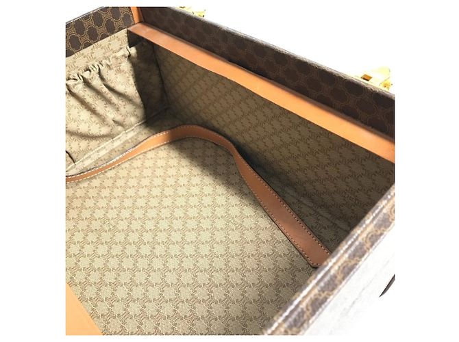 Céline CELINE Vintage Macadam Logo Make-up Box Braun - Ansicht 17