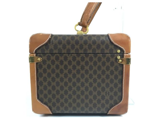 Céline CELINE Vintage Macadam Logo Make-up Box Braun - Ansicht 2
