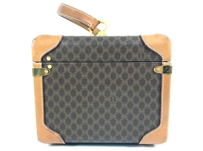 Céline CELINE Vintage Macadam Logo Make-up Box Braun - Ansicht 3