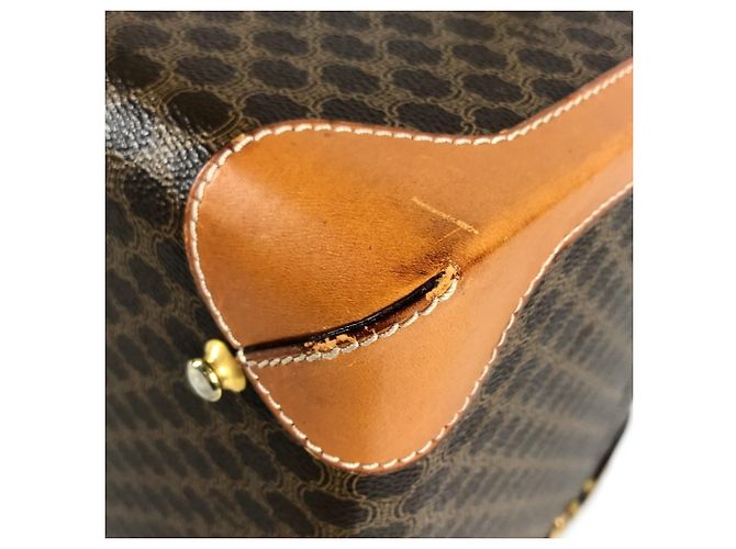 Céline CELINE Vintage Macadam Logo Make-up Box Braun - Ansicht 6
