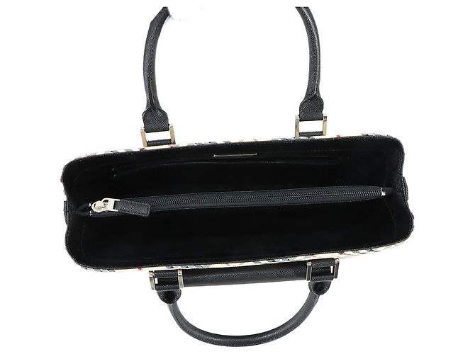 Borsa Burberry Nova Check Nero Beige - vista 7