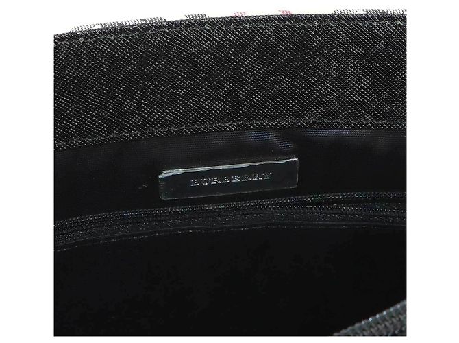 Borsa Burberry Nova Check Nero Beige - vista 8
