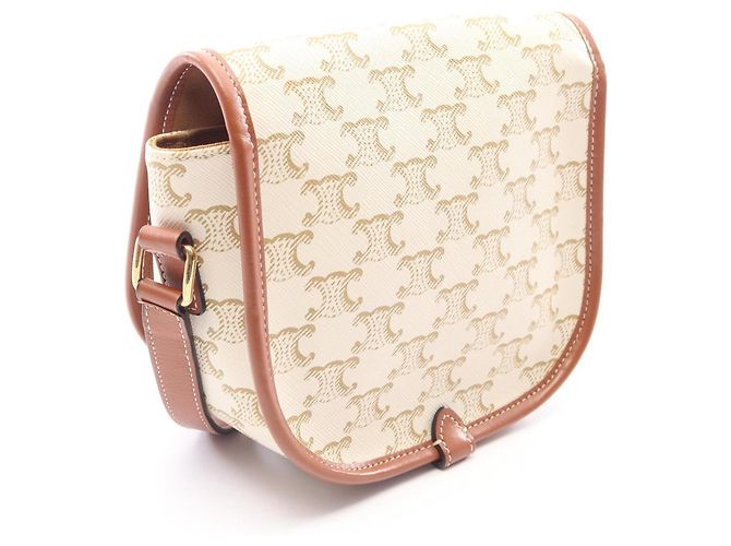 Céline Celine CELINE Folco Medium Bag Brown White - view 2