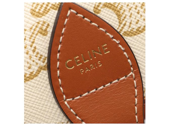 Céline Celine CELINE Folco Medium Bag Brown White - view 4