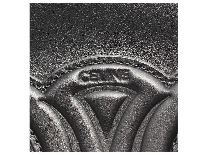 Céline Bolsa Celine Small Boston Cuir Triomphe Preto - vista 4