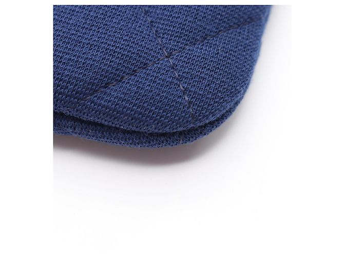 Borsa a mano clutch Chanel Matelassé Second Bag Blu - vista 7