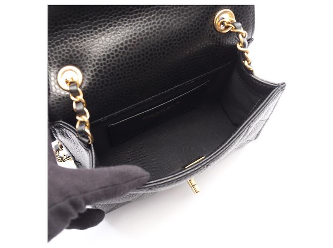 Timeless Chanel Matelassé Small Flap Schultertasche Schwarz - Ansicht 3