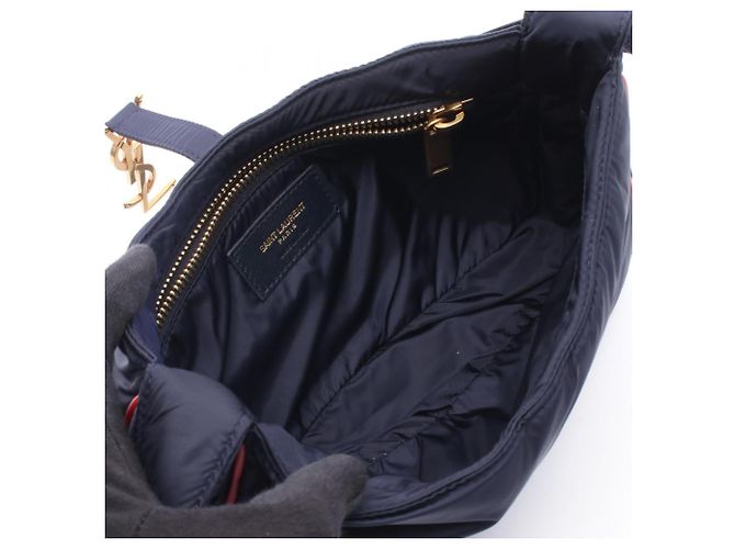 Borsa a tracolla Yves Saint Laurent Paris Le Sancassette Rosso Blu navy - vista 3
