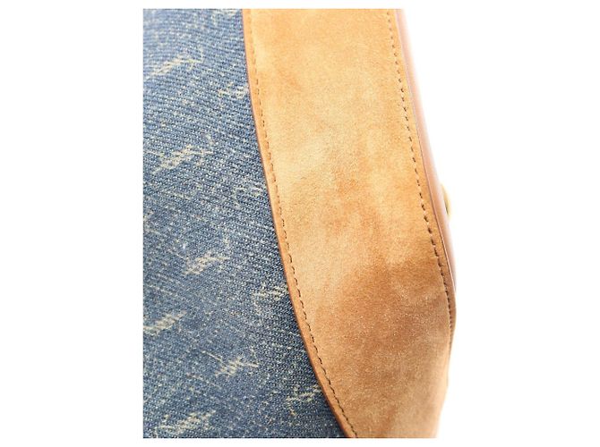 Yves Saint Laurent Saint Laurent Paris Le Monogram Bucket Bag Marrone Blu navy - vista 6