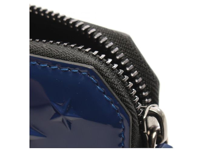 Jimmy Choo CARNABY Cartera larga redonda con estrellas grabadas Azul - vista 7