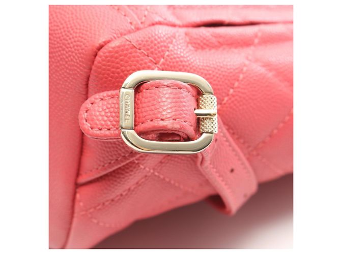 Zaino Chanel CC Filigree Matelassé in Rosa - vista 11