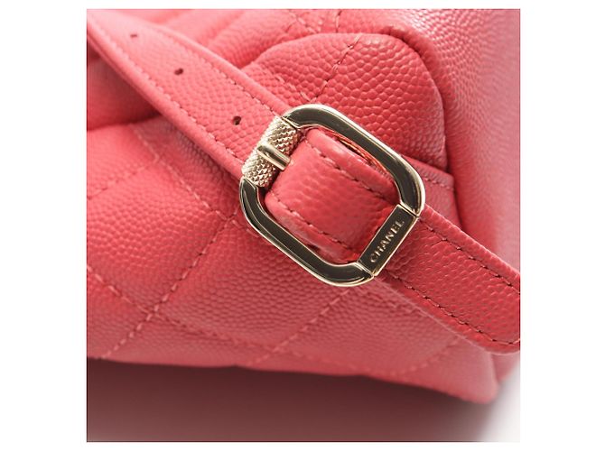 Zaino Chanel CC Filigree Matelassé in Rosa - vista 12