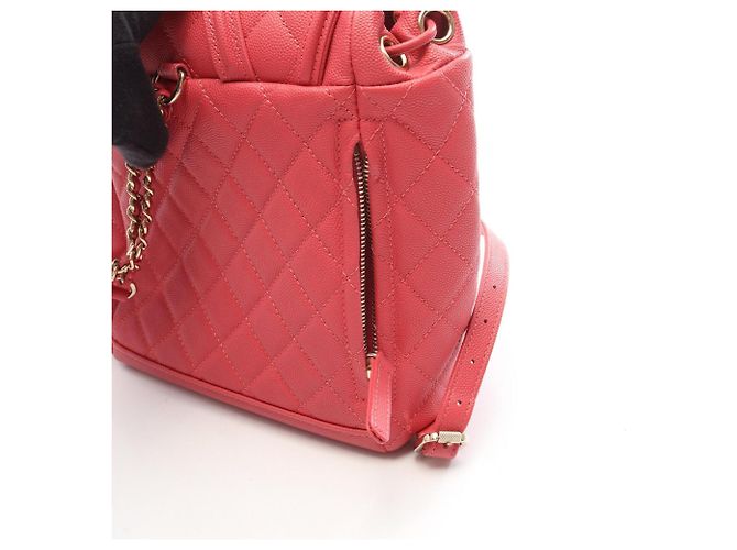 Zaino Chanel CC Filigree Matelassé in Rosa - vista 13