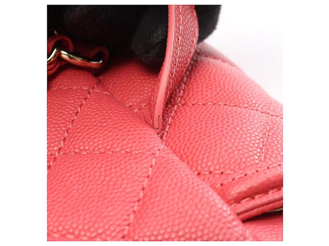 Zaino Chanel CC Filigree Matelassé in Rosa - vista 6