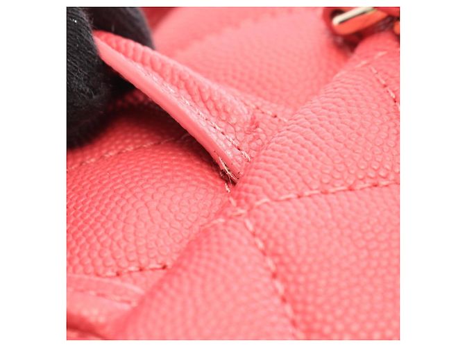 Zaino Chanel CC Filigree Matelassé in Rosa - vista 7