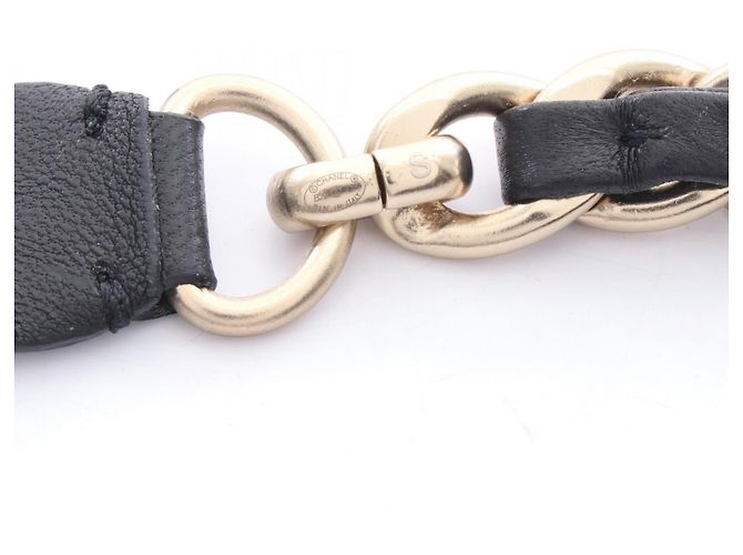 Cinturón de cadena Chanel B20C Coco Mark Negro - vista 3